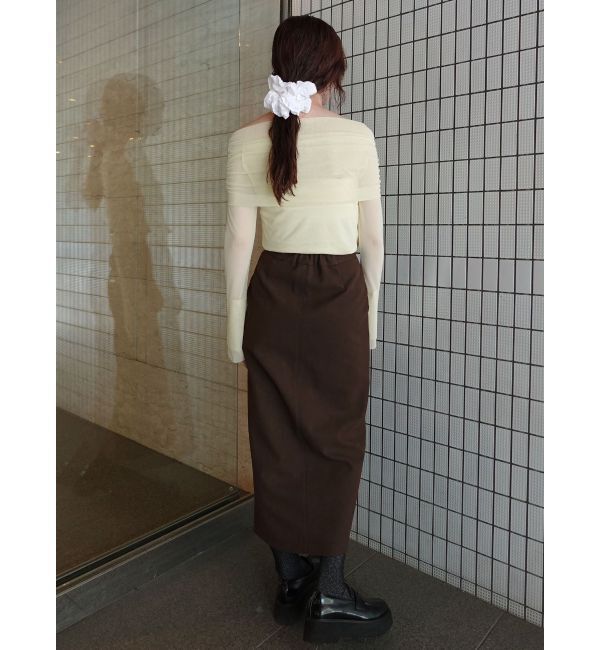 LAGUNAMOON「フレアスリーブオフショルチュールトップス」|Tシャツ・カットソー|