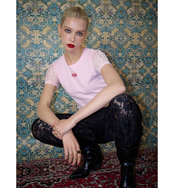 EVRIS「ワンポイントバックレースTシャツ」|Tシャツ・カットソー|