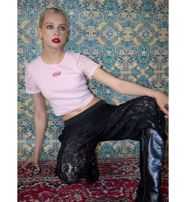 EVRIS「ワンポイントバックレースTシャツ」|Tシャツ・カットソー|