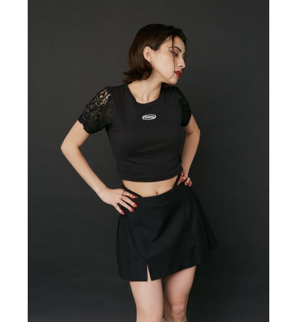 EVRIS「ワンポイントバックレースTシャツ」|Tシャツ・カットソー|
