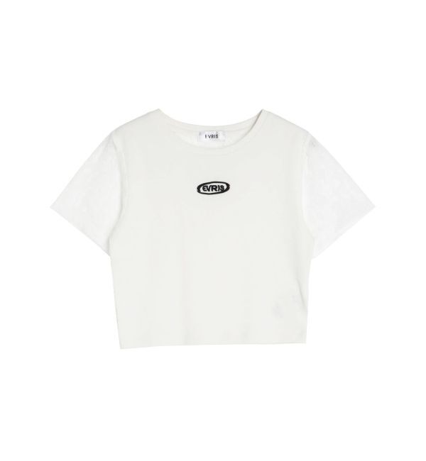 EVRIS「ワンポイントバックレースTシャツ」|Tシャツ・カットソー|
