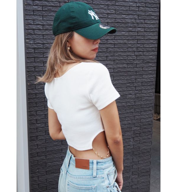 EVRIS「サイドチェーンショートトップス」|Tシャツ・カットソー|