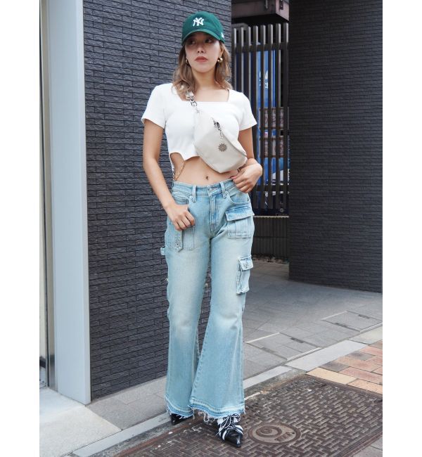 EVRIS「サイドチェーンショートトップス」|Tシャツ・カットソー|