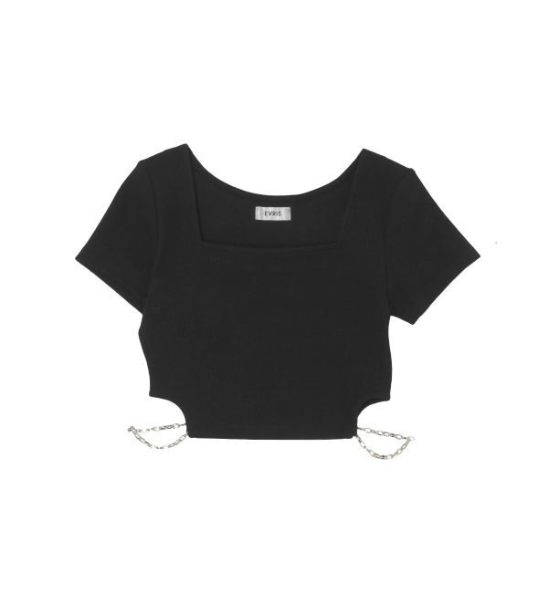 EVRIS「サイドチェーンショートトップス」|Tシャツ・カットソー|