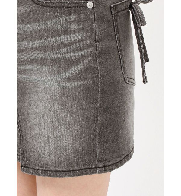 EVRIS「クロスウエストリボンデニムミニスカート【セットアップ着用可能】」|スカート|