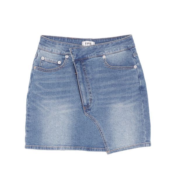 EVRIS「クロスウエストリボンデニムミニスカート【セットアップ着用可能】」|スカート|