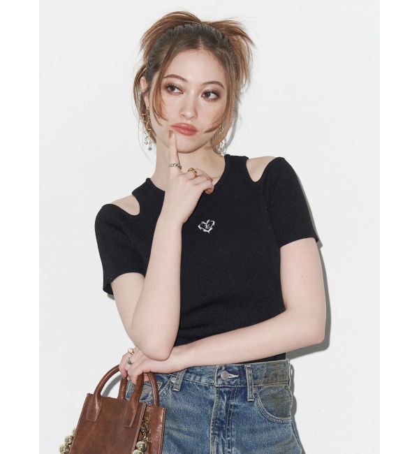 EVRIS「オープンショルダーニット」|ニット・セーター|