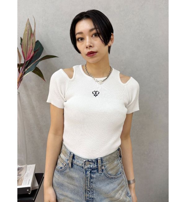 EVRIS「オープンショルダーニット」|ニット・セーター|