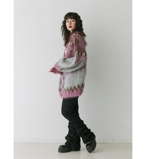 jouetie「ギャザーフレアパンツ」|デニム|