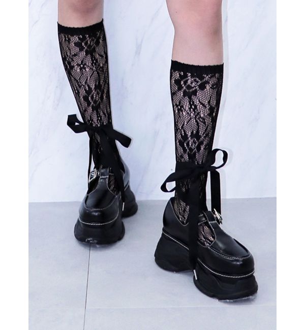 jouetie「メリージェーンレースアップシューズ」|その他|ブラック