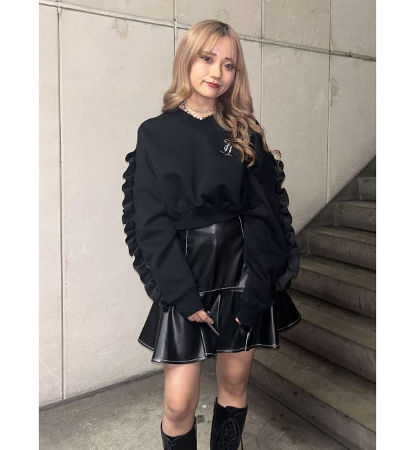 jouetie「ラインストーンフリルプルオーバー」|Tシャツ・カットソー|