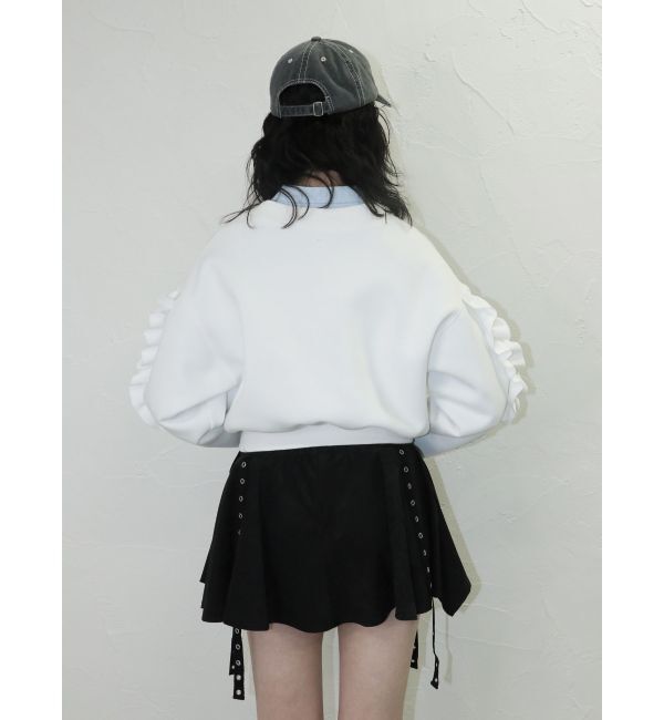 jouetie「ラインストーンフリルプルオーバー」|Tシャツ・カットソー|