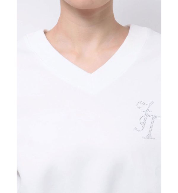 jouetie「ラインストーンフリルプルオーバー」|Tシャツ・カットソー|