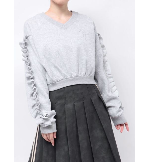 jouetie「ラインストーンフリルプルオーバー」|Tシャツ・カットソー|