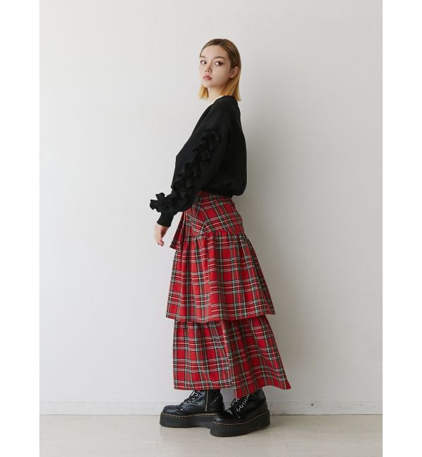 jouetie「ラインストーンフリルプルオーバー」|Tシャツ・カットソー|