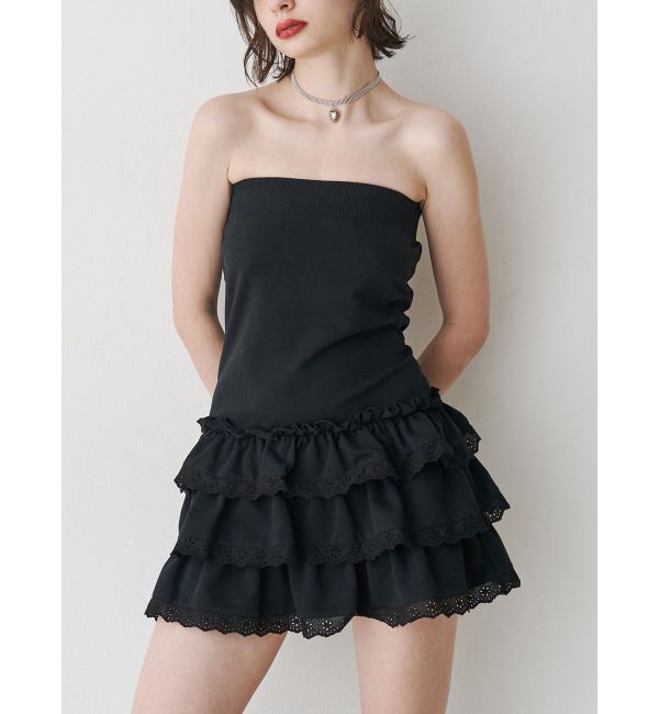 jouetie「ボレロセットフリルベアワンピース」|ワンピース|ブラック