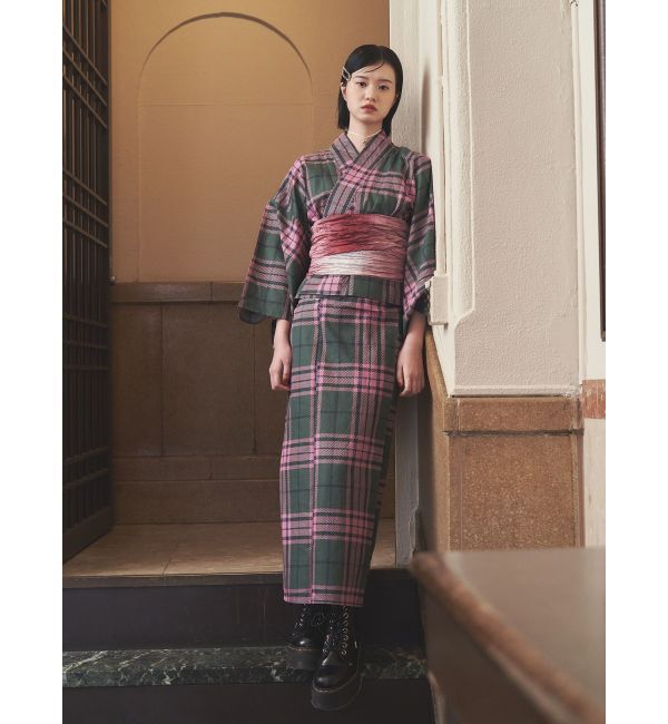 jouetie「【jouetieオリジナル】タータンチェックセパレート浴衣セット」|その他|