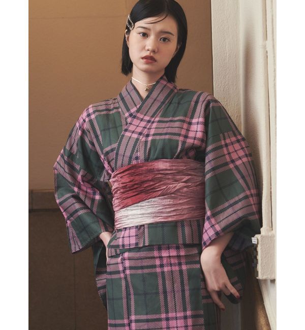 jouetie「【jouetieオリジナル】タータンチェックセパレート浴衣セット」|その他|