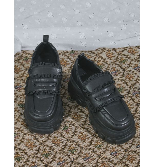 merry jenny「パデッドフリルローファー」|ローファー|