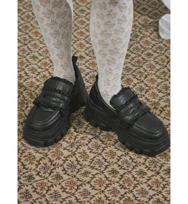 merry jenny「パデッドフリルローファー」|ローファー|