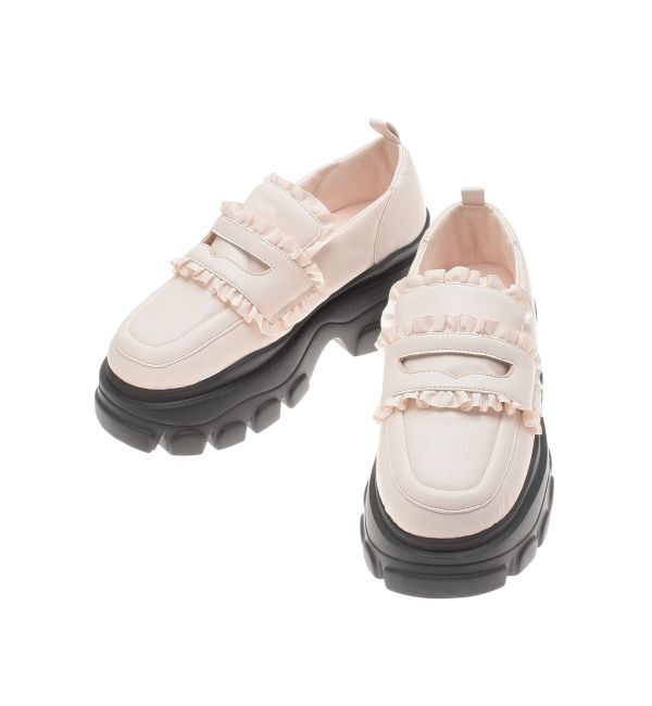 merry jenny「パデッドフリルローファー」|ローファー|