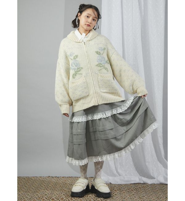 merry jenny「パデッドフリルローファー」|ローファー|