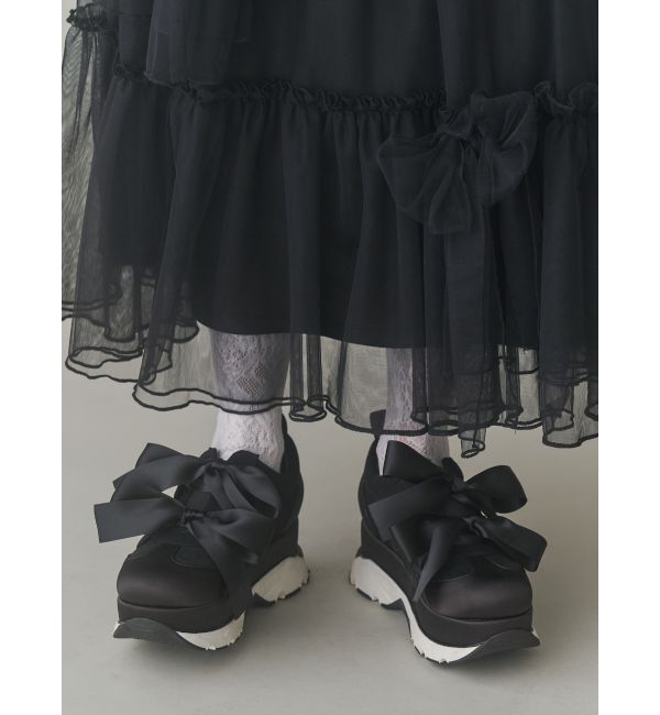 merry jenny「リボンスニーカー」|その他|ブラック