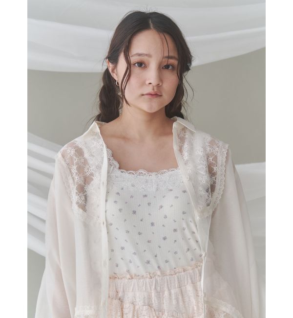 merry jenny「flower camisole tops」|キャミソール|