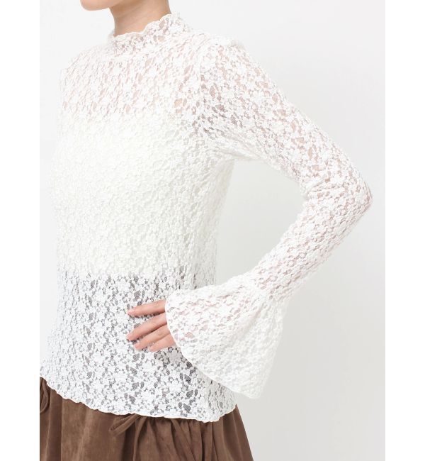 merry jenny「flowerレーストップス」|Tシャツ・カットソー|