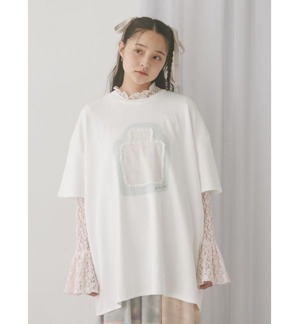 merry jenny「flowerレーストップス」|Tシャツ・カットソー|