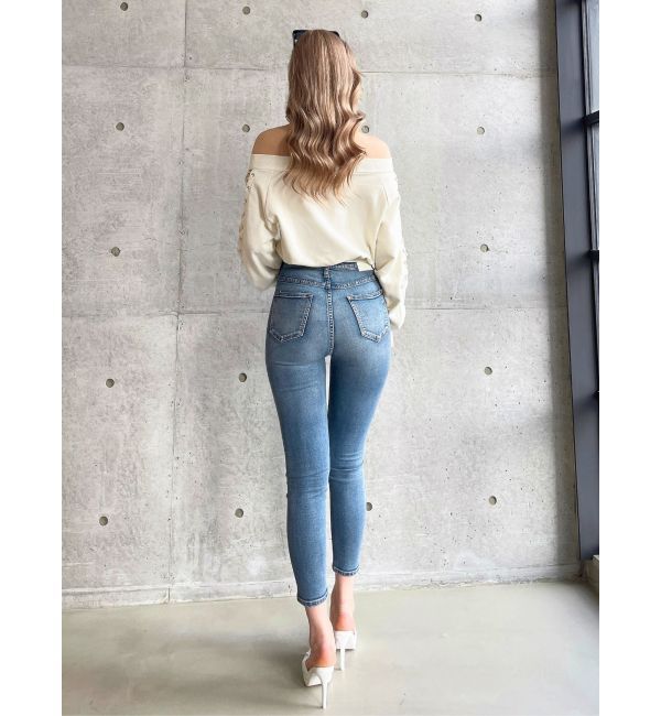 GYDA「ハイウエスト HIGH-END SKINNY デニムパンツ」|デニム|