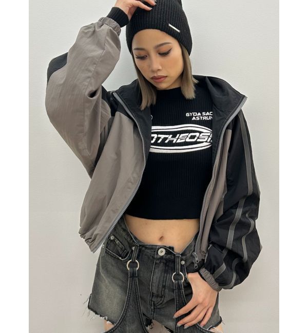 GYDA「バイカラートラックジャケット」|その他|グレー