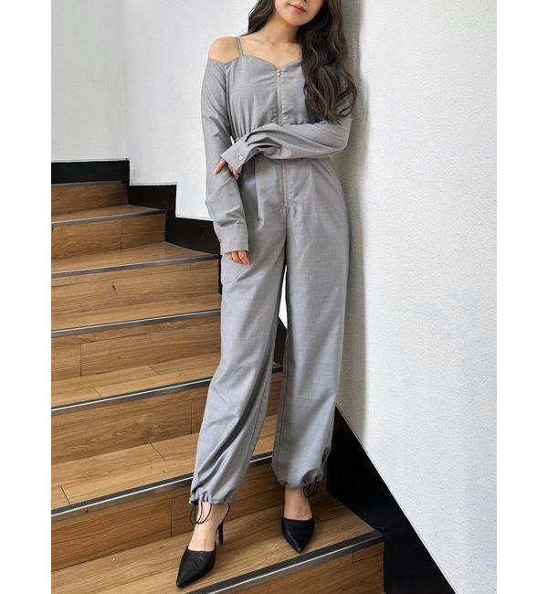 GYDA「【TINY】3WAYオフショルロンパース」|オールインワン|