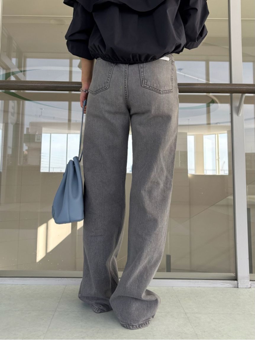 Mila Owen「ミッドライズストレートデニムパンツ【ウォッシャブル】」|デニム|