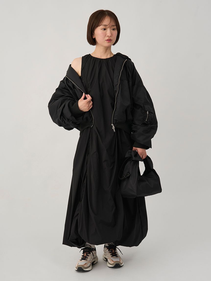 emmi atelier「ナイロンバルーンワンピース」|ワンピース|