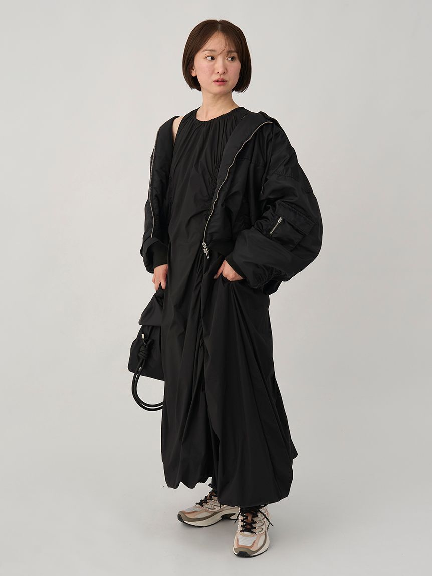 emmi atelier「ナイロンバルーンワンピース」|ワンピース|