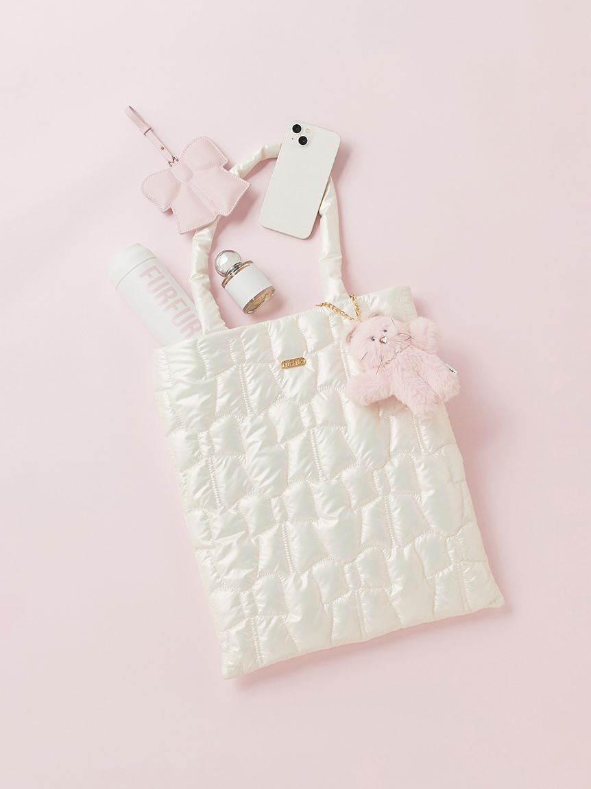 FURFUR「【WEB限定カラー】リボンキルティングトートバッグ」|トートバッグ|WHT