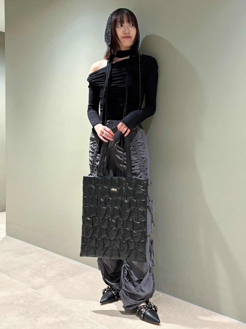 FURFUR「【WEB限定カラー】リボンキルティングトートバッグ」|トートバッグ|