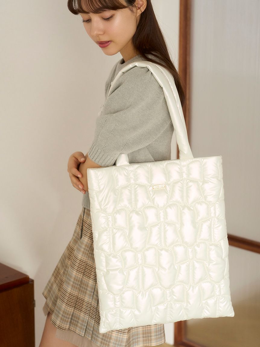 FURFUR「【WEB限定カラー】リボンキルティングトートバッグ」|トートバッグ|