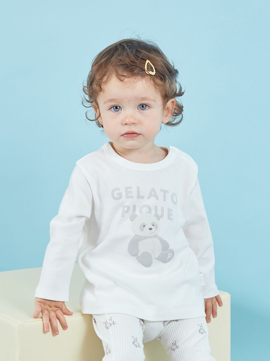 GELATO PIQUE KIDS & BABY「【BABY】ぬいぐるみワンポイントロンT」|その他ベビーウェア|