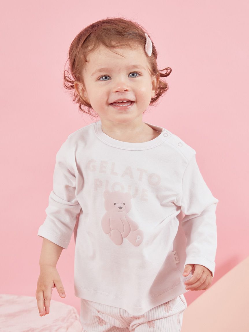 GELATO PIQUE KIDS & BABY「【BABY】ぬいぐるみワンポイントロンT」|その他ベビーウェア|PNK