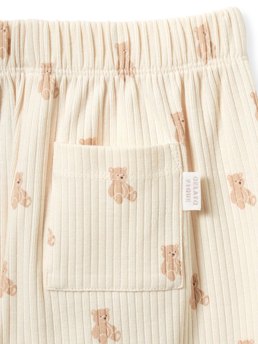 gelato pique kids&baby「【KIDS】ぬいぐるみ柄ロングパンツ」|ルームウェア|
