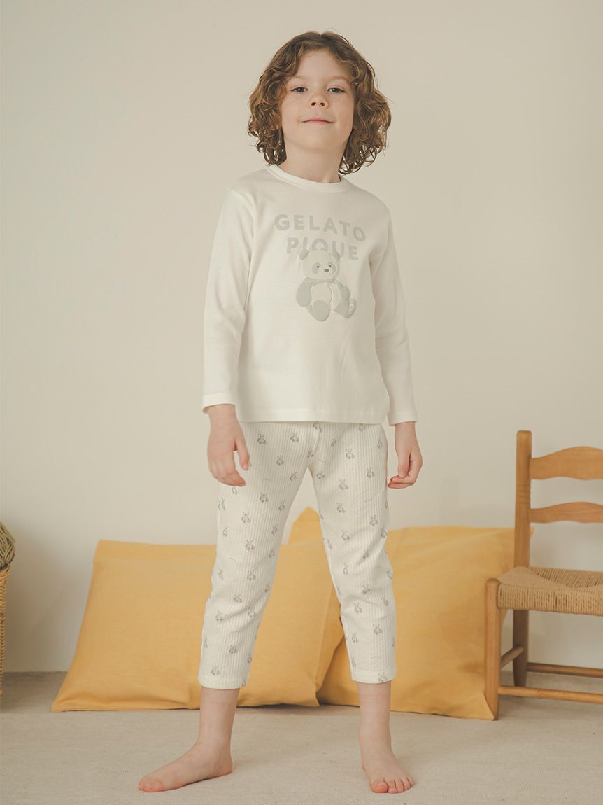 gelato pique kids&baby「【KIDS】ぬいぐるみ柄ロングパンツ」|ルームウェア|