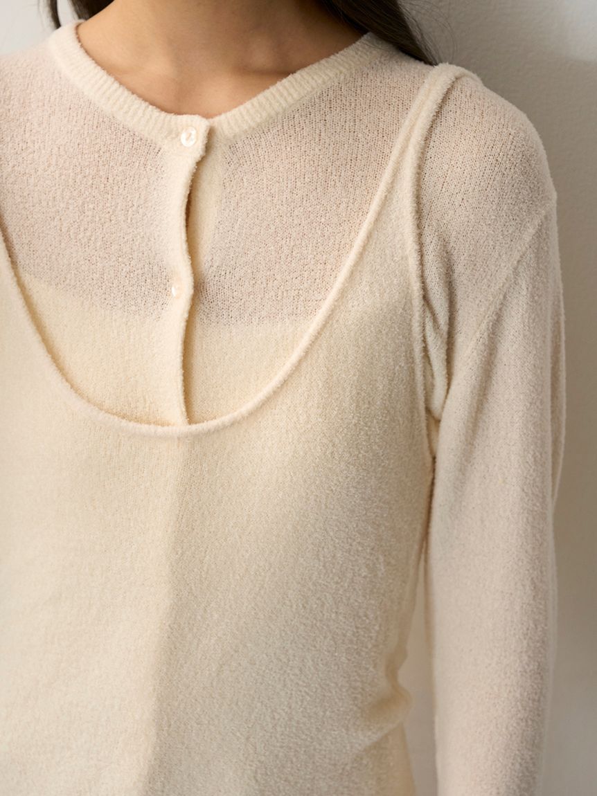 gelato pique「シアー キャミソール」|ルームウェア|