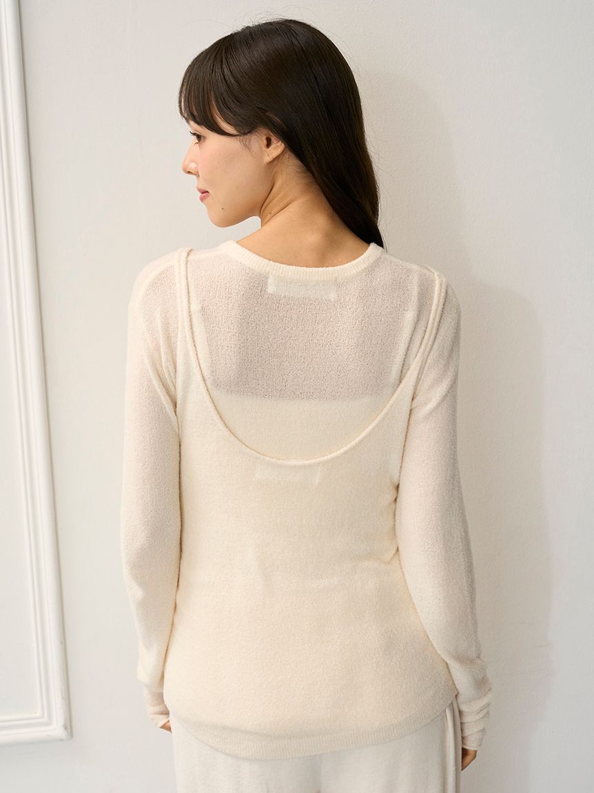 gelato pique「シアー キャミソール」|ルームウェア|