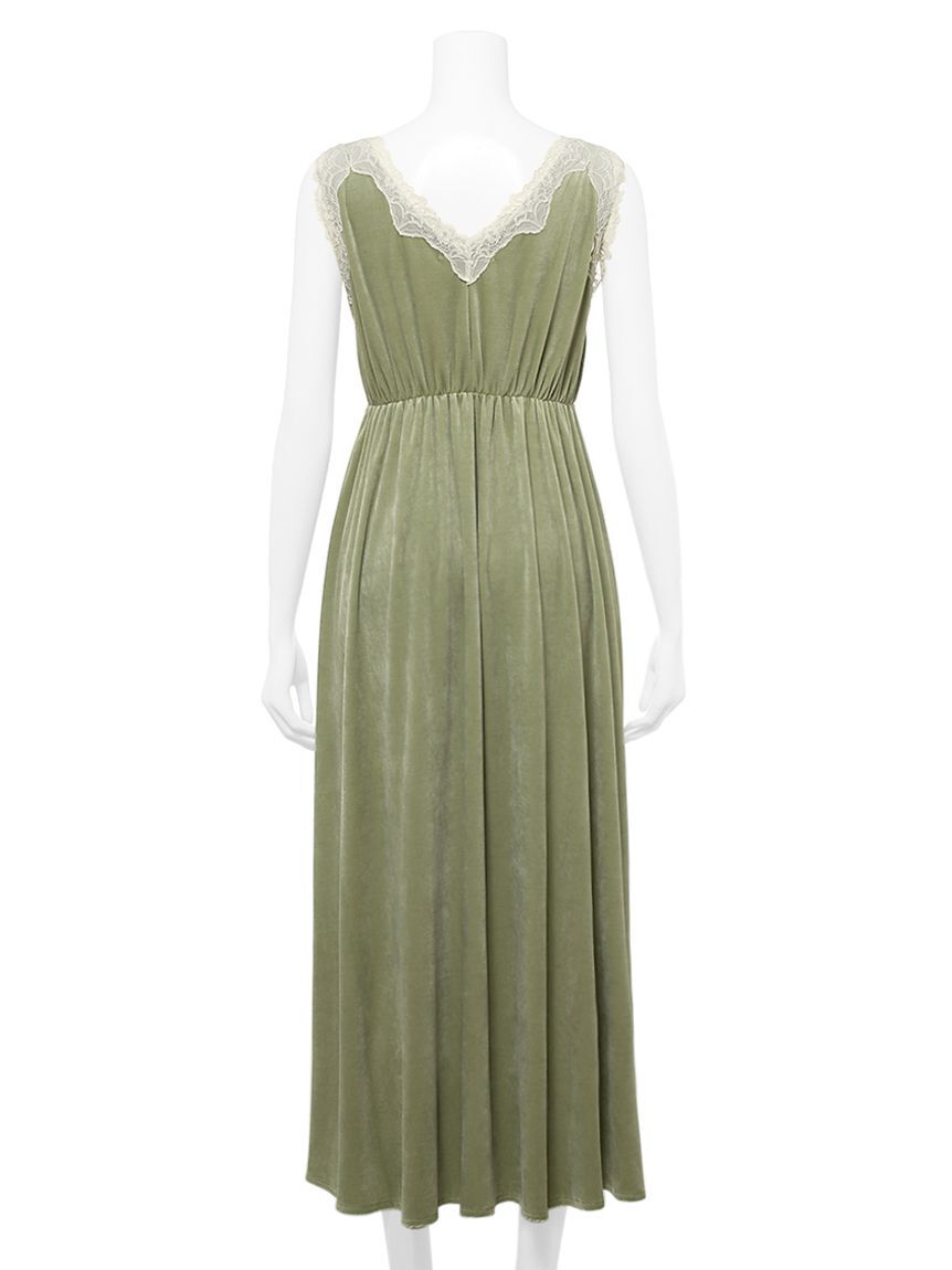 gelato pique「【MUCHA】ベロア&times;レースカップインワンピース」|ルームウェア|