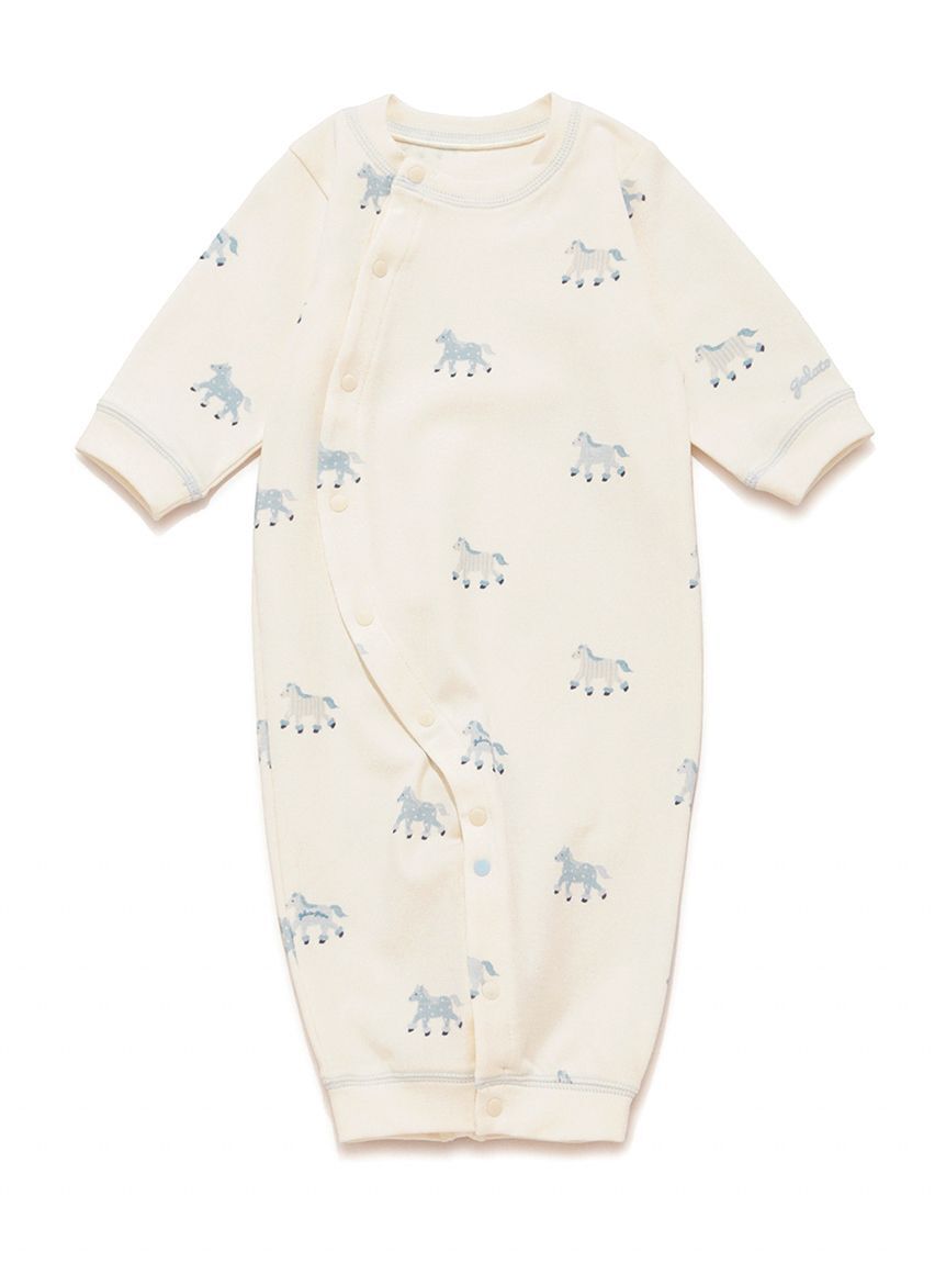 GELATO PIQUE KIDS & BABY「【BABY】新生児ポニー柄2WAYオール」|ロンパース|