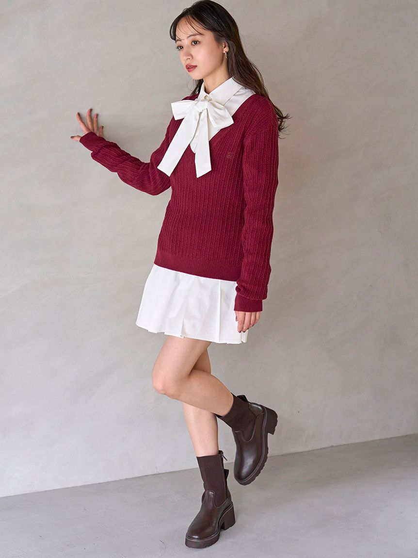 SNIDEL「シャツコンビチュニック」|チュニック|