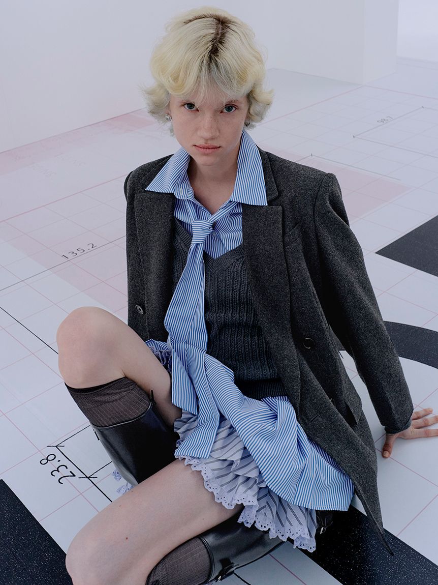 SNIDEL「シャツコンビチュニック」|チュニック|