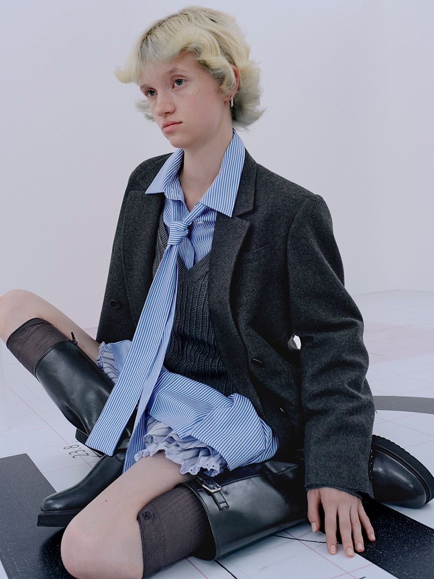 SNIDEL「シャツコンビチュニック」|チュニック|